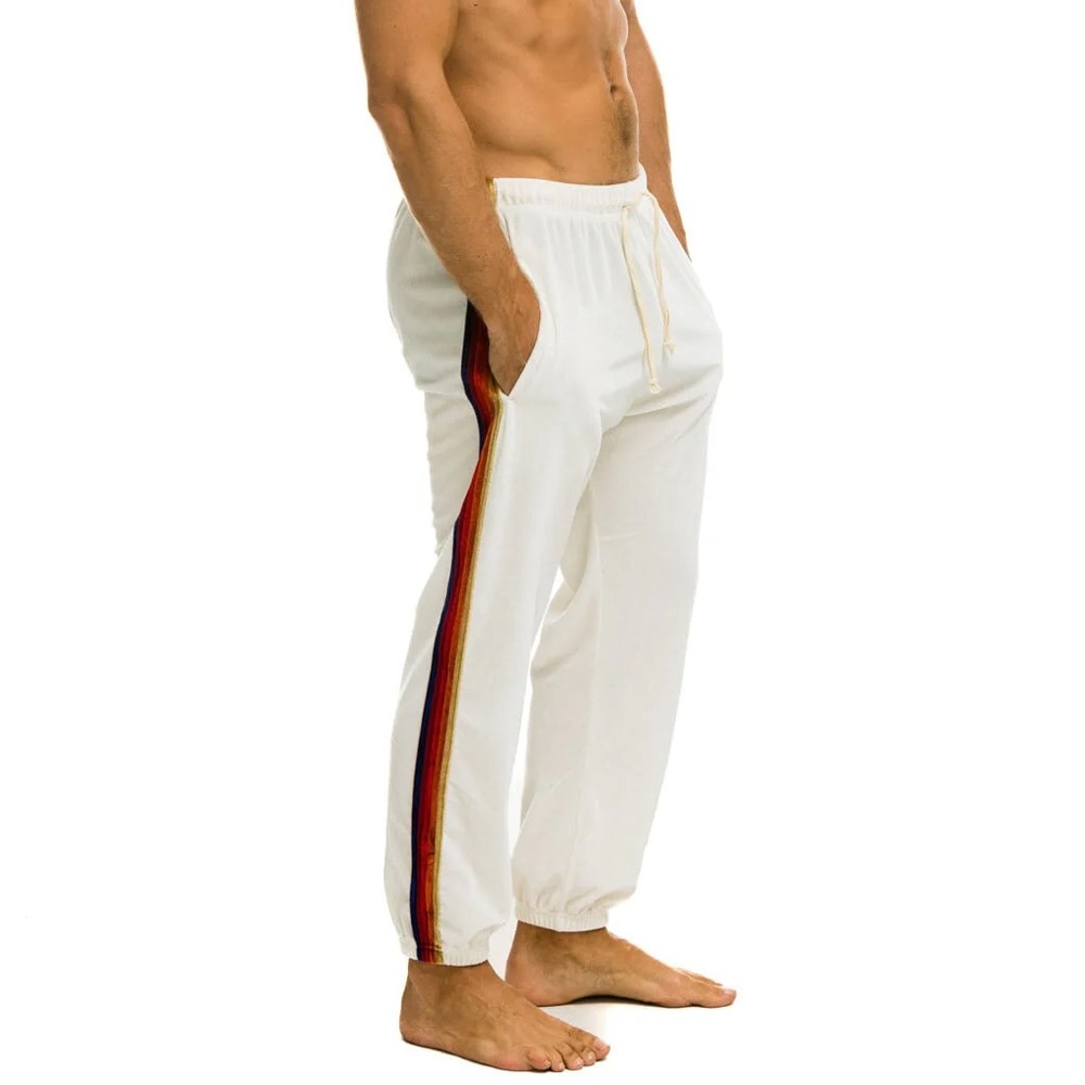 Aviator Nation - Classic Velvet Sweatpants - White - Men’s Large - Picture 3 of 9